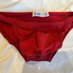 Charlie - MUSCLE BRIEF - VINTAGE MICROSTRIPE